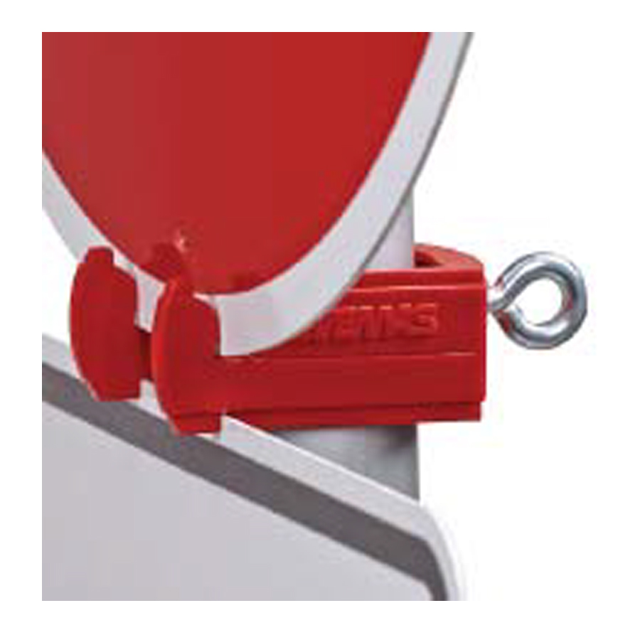 Klemmschelle Typ U1, rot,für Rohre 40x40 mm und Ø 42 mm