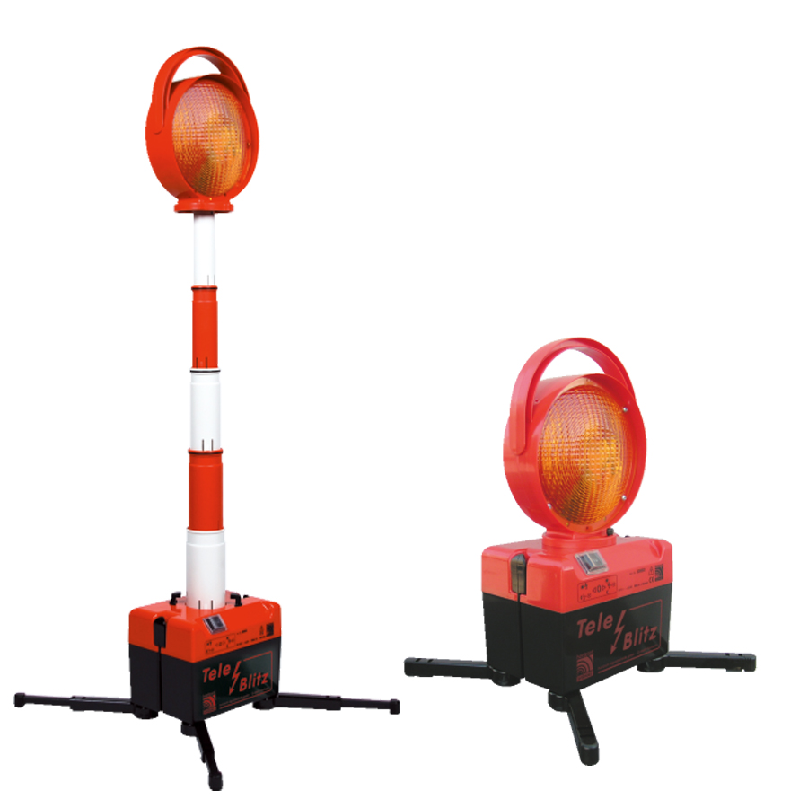 Tele-Blitz,einseitig, für 4 Blockbatterien