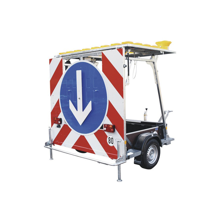 Fahrbare Absperrtafel Typ A1