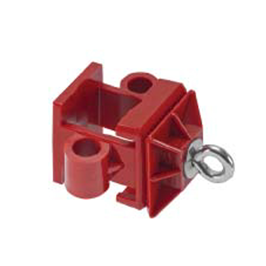 Klemmschelle Typ K2,rot, mit 2 Ösen,ca. Ø ca. 15 mm