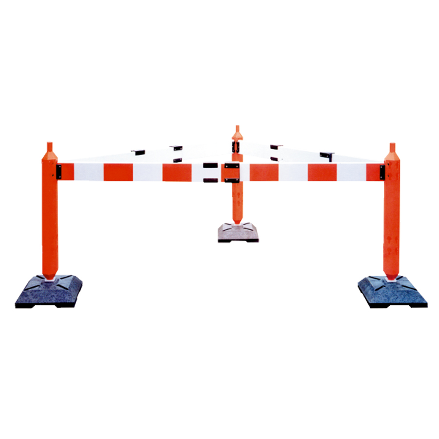 Vario-Absperrpfosten weiß