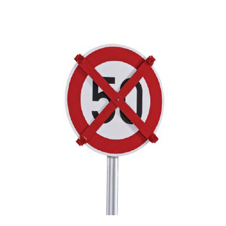 Auskreuzvorrichtung für Flachschilder 750 mm