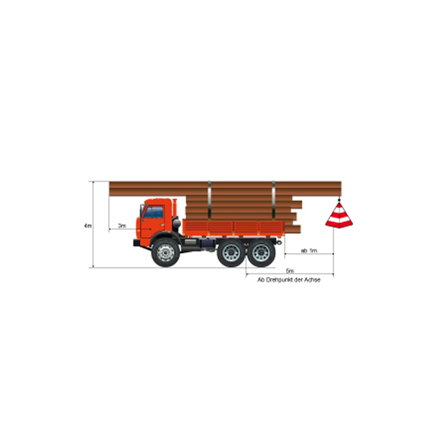 Triopan Warnsignal mit Reflexeinsätzen 3 dimensional