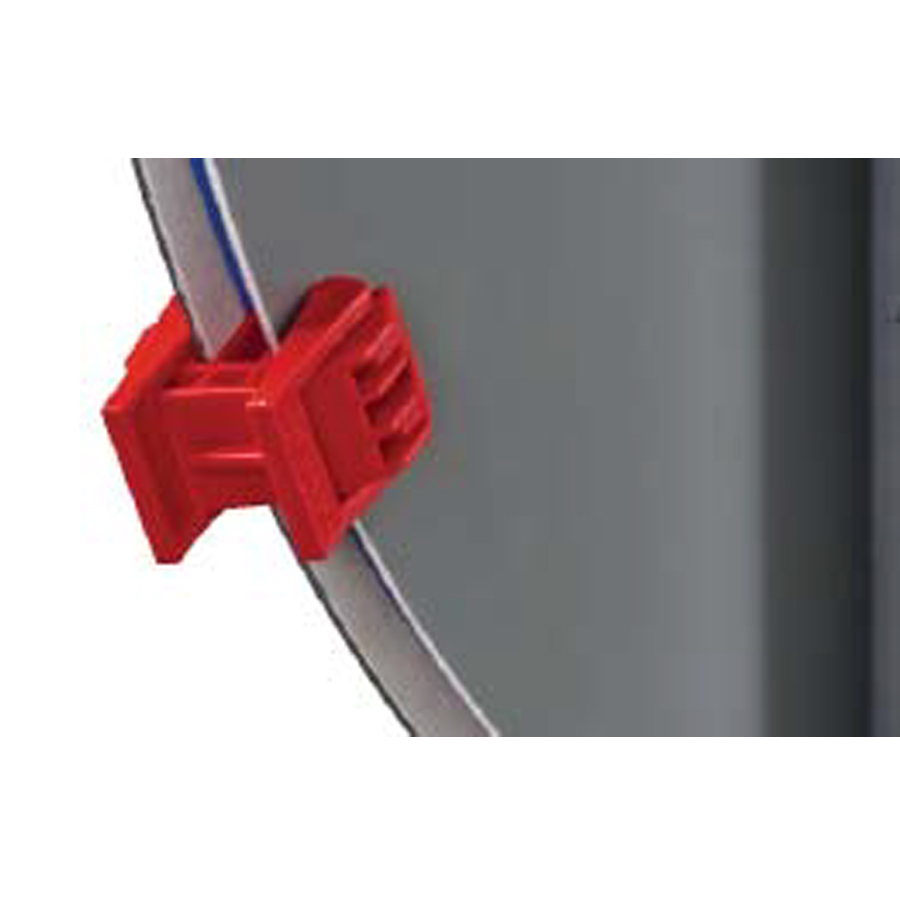 Klemmschelle Typ D (Duplex), rot