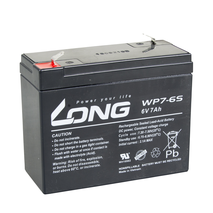 Akkumulator für Euro-Blitz, Tele-Blitz bis Bj.2019 6V/7AH und TRI-Blitz ab Bj.2007