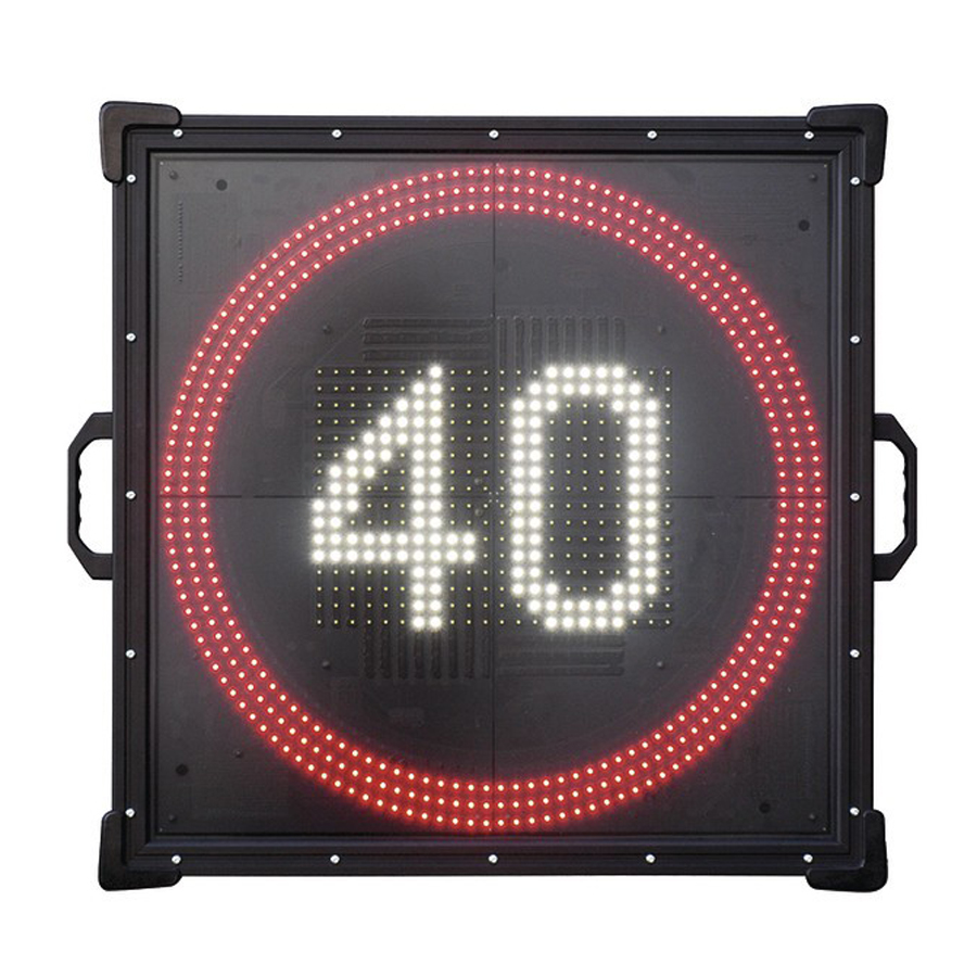 Tragbares LED-Wechselverkehrszeichen SpeedSignSMD