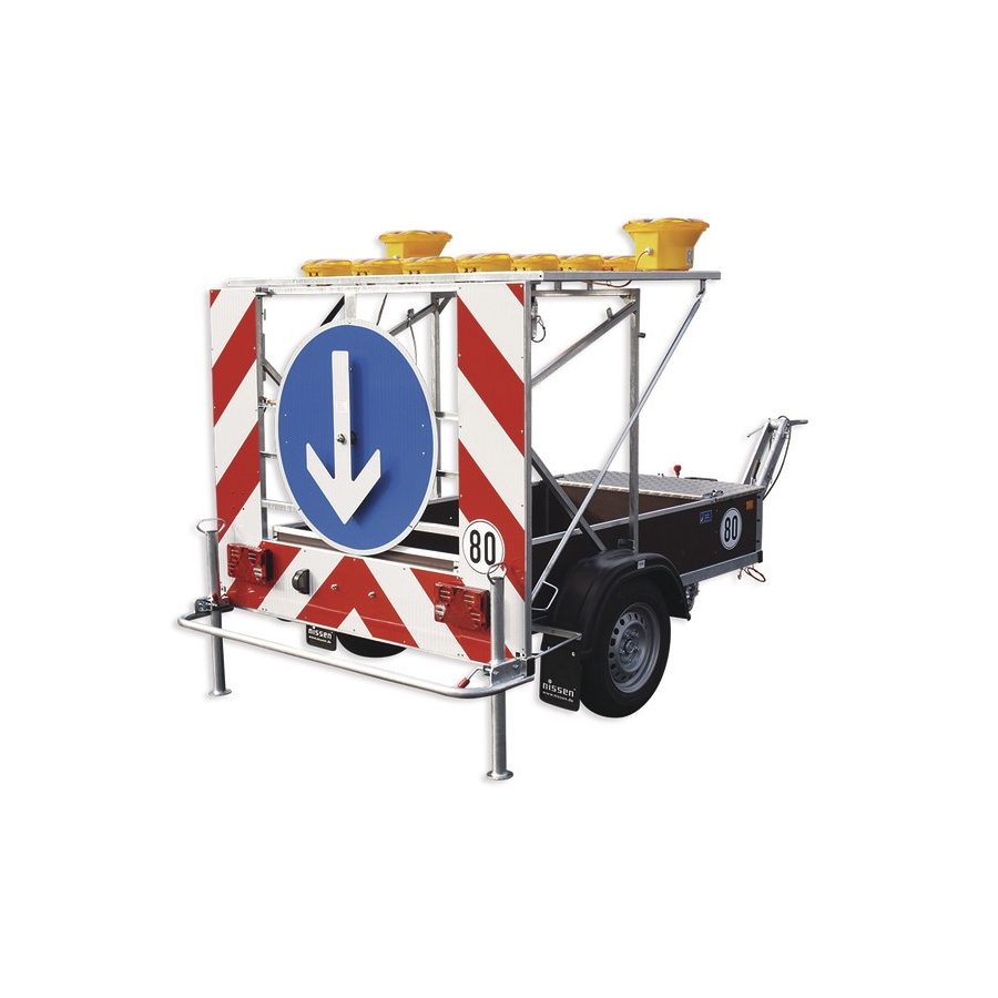 Fahrbare Absperrtafel Typ B 2