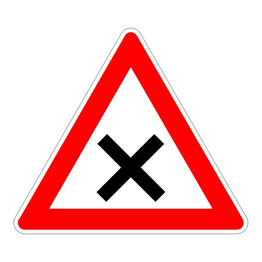 Verkehrszeichen (102) - StVO Kreuzung oder Einmündung