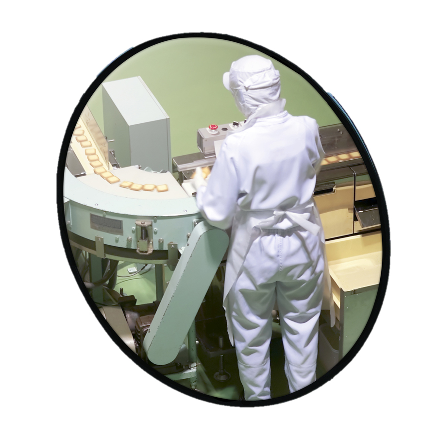 Edelstahlspiegel aus INOX,ø 60 cm 