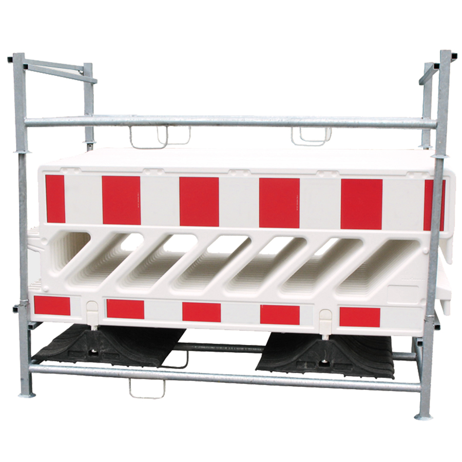 Transport- und Lagergestell für 20 Absperrschranken