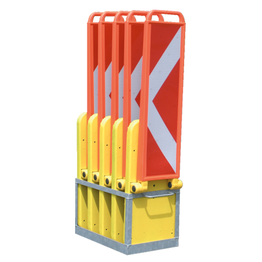 Transport- u. Lagerbox für bis zu 5 horizont klemmfix Sicherheits Klapp-Baken