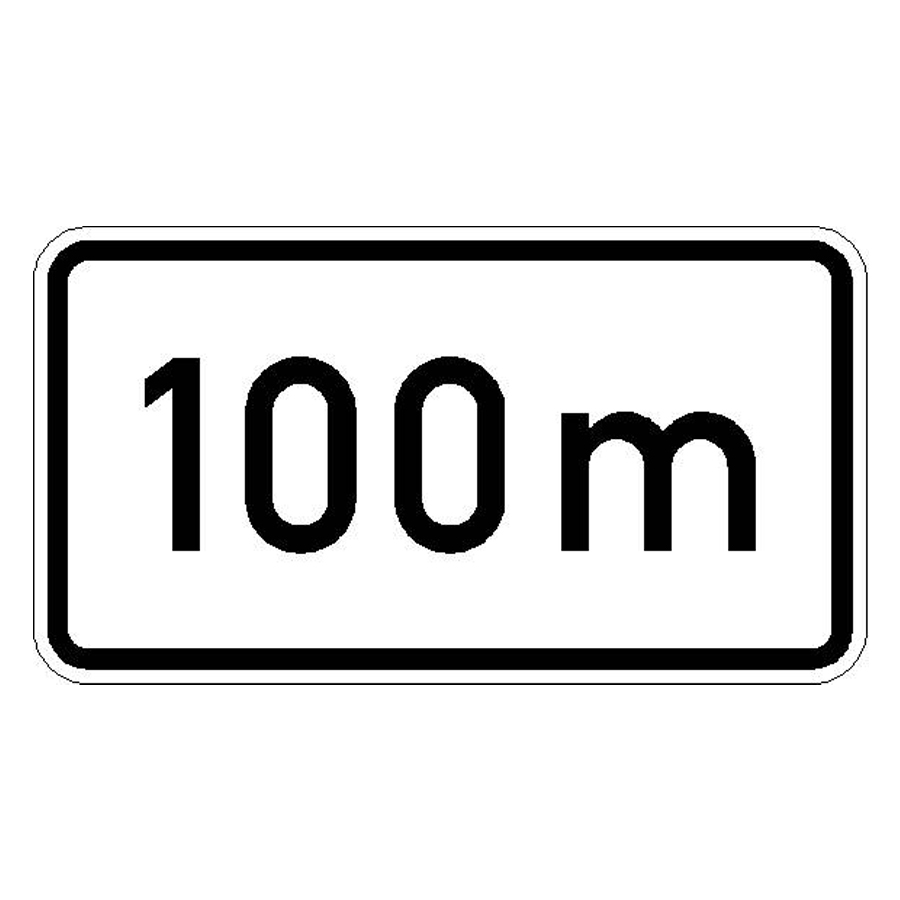 Verkehrszeichen (1004-30) - StVO nach 100 m