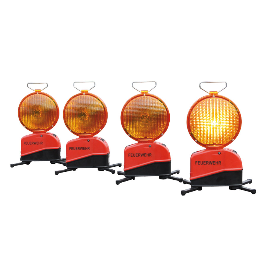 Star-Flash LED Typ 627 A Führungslichtanlage „FEUERWEHR“ zweiseitig gelb,mit integriertem Lithium-Ferro Akkupack