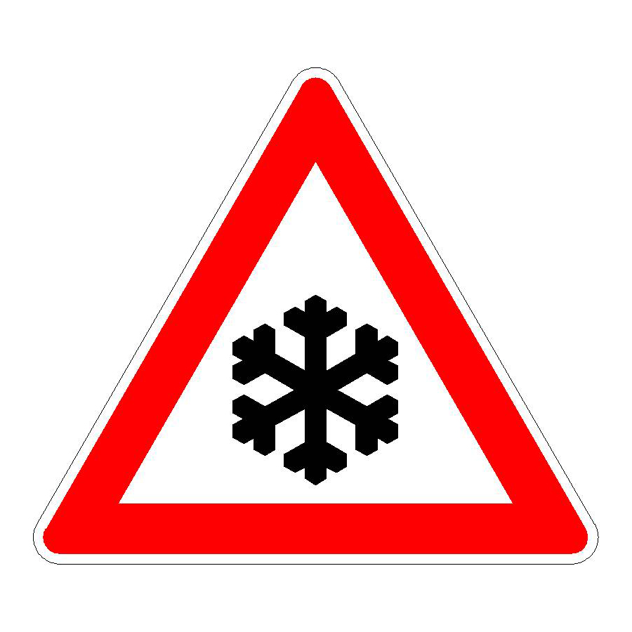 Verkehrszeichen (101-51) - StVO Schnee- oder Eisglätte