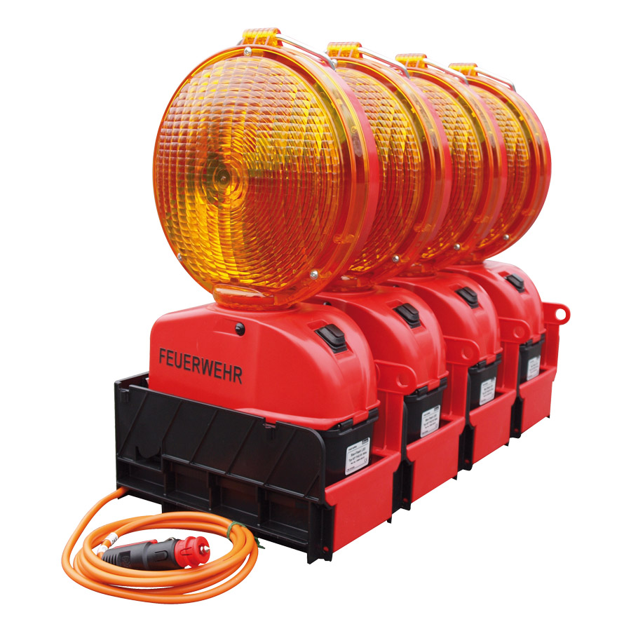 Star-Flash LED Typ 627 B Führungslichtanlage „FEUERWEHR“, zweiseitig gelb, für Batteriebetrieb
