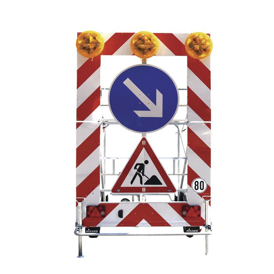 Fahrbare Absperrtafel Typ B 1 