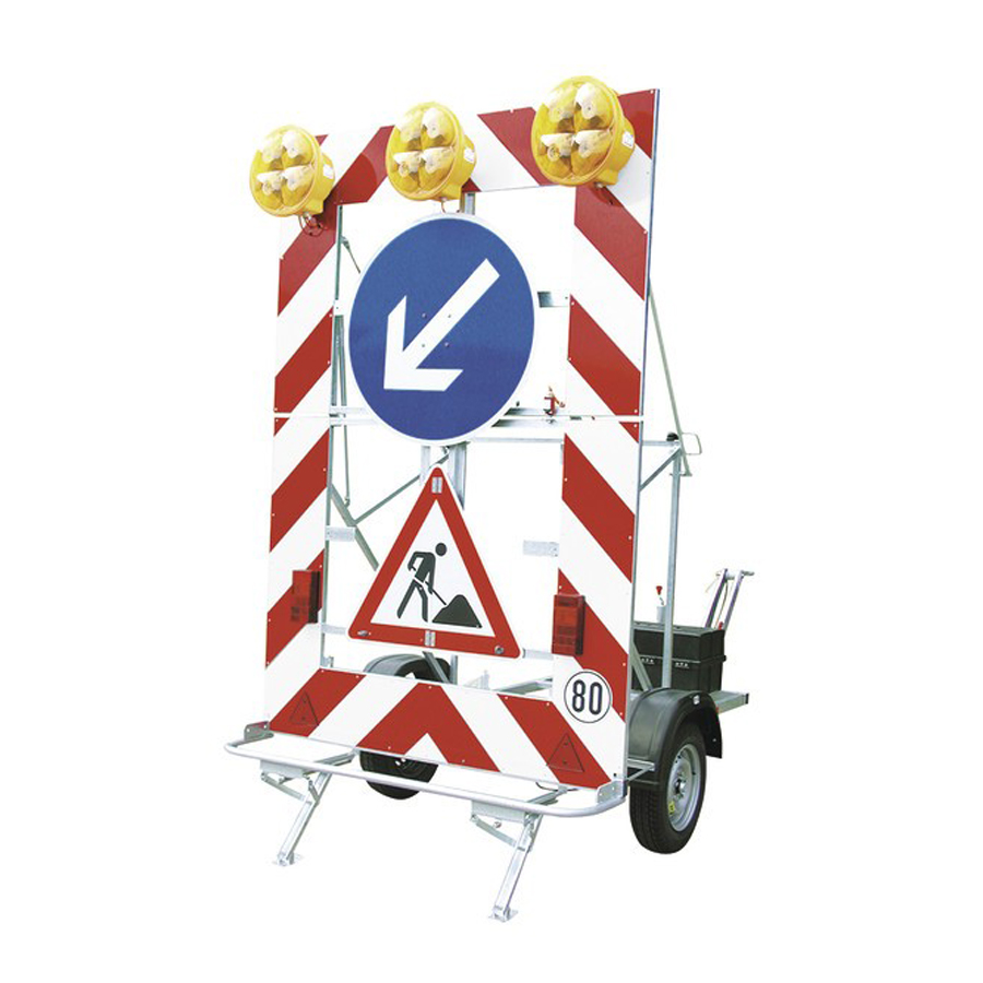 Fahrbare Absperrtafel Typ B 1 