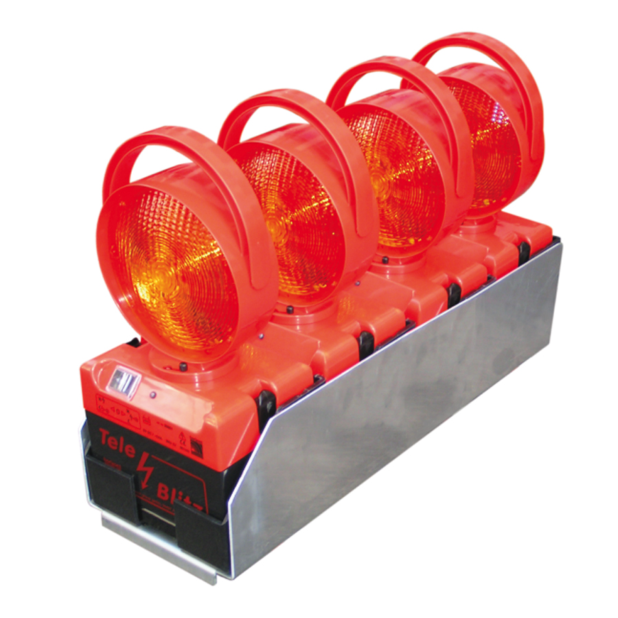 Lade- und Transportbox für 4 Tele-Blitz (hintereinander)