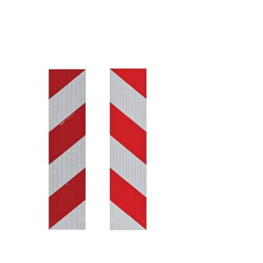 Container-Warnmarkierung RA2/B nach DIN 67520 und 6171, je 4 Zuschnitte r/l