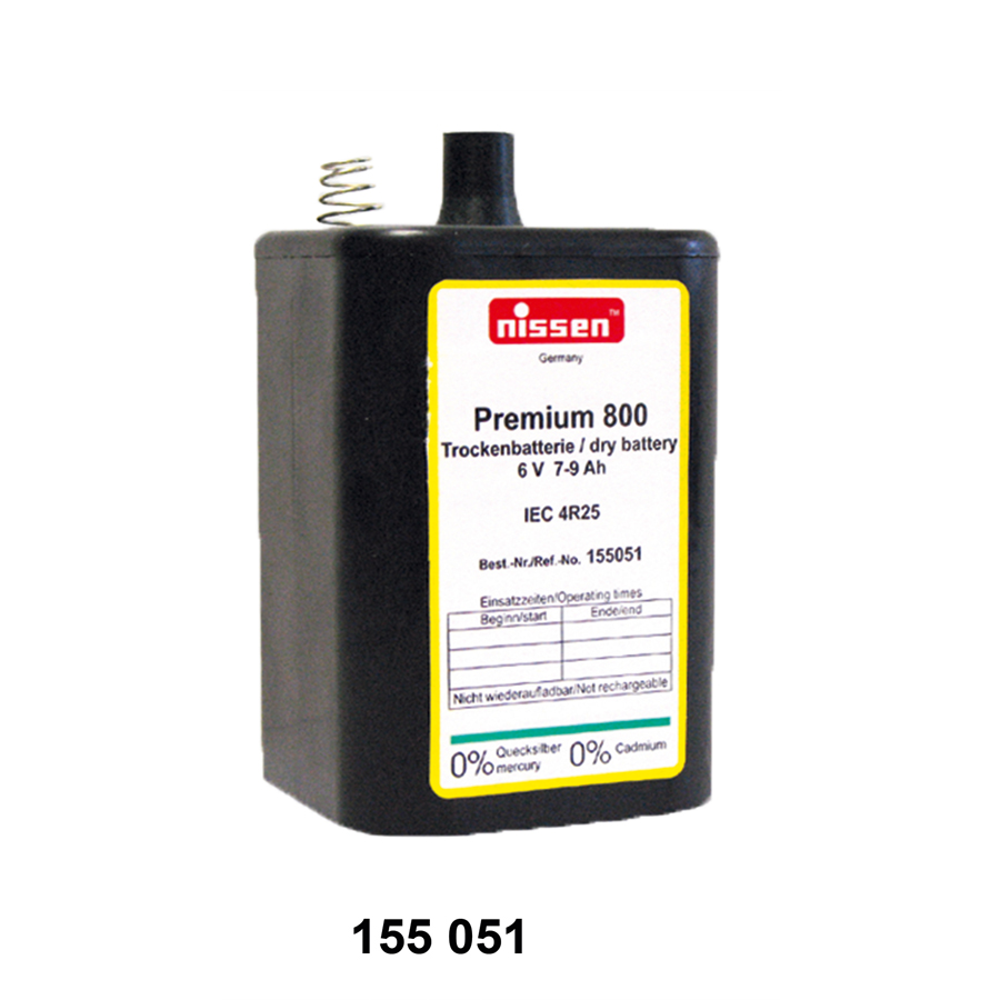 Trockenbatterie Premium 800, 6 V, 7 - 9 Ah 
