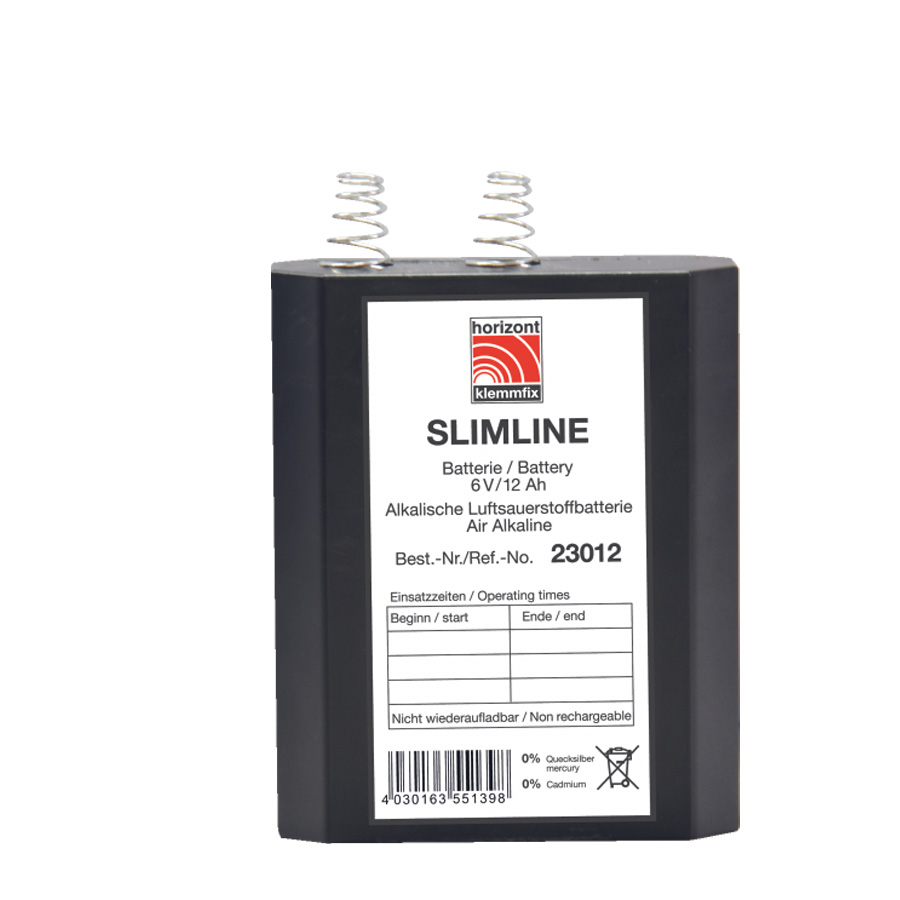 Luftsauerstoffbatterie „SLIMLINE“ 6 V- / 12 Ah