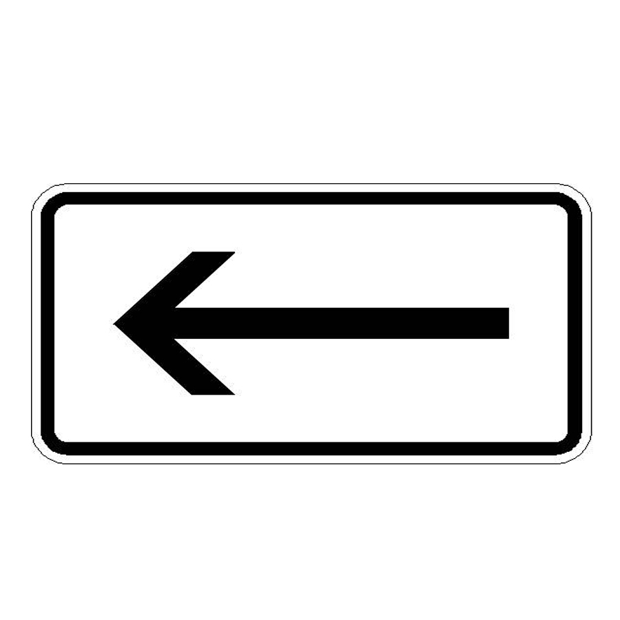 Verkehrszeichen (1000-10) - StVO Richtung linksweisend