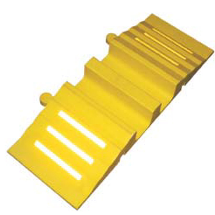 Schlauch- und Kabelbrücke gelb