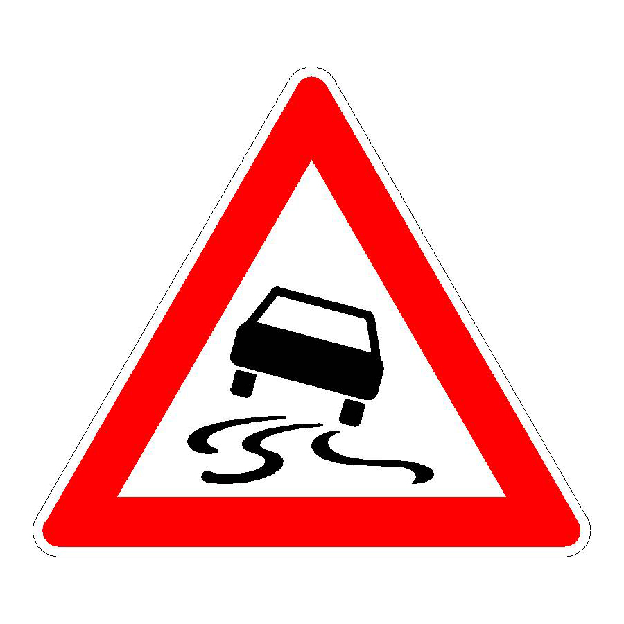 Verkehrszeichen (114) - StVO Schleuder- oder Rutschgefahr