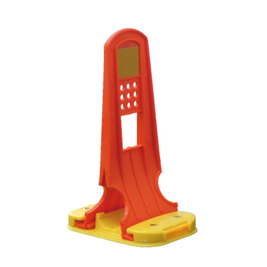 Sichtzeichen orange, Fuß gelb, Folie gelb