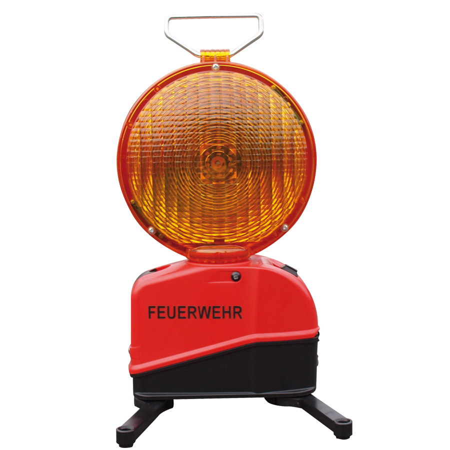 Star-Flash LED Typ 627 A Führungslichtanlage „FEUERWEHR“ einseitig gelb,mit integriertem Lithium-Ferro Akkupack