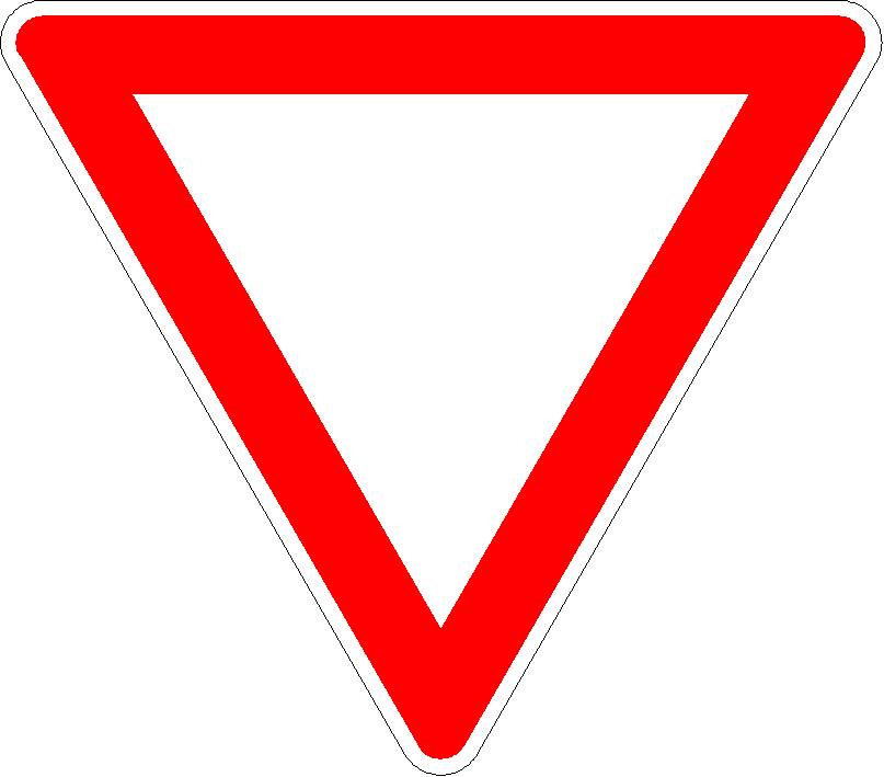 Verkehrszeichen (205) - StVO Vorfahrt gewähren