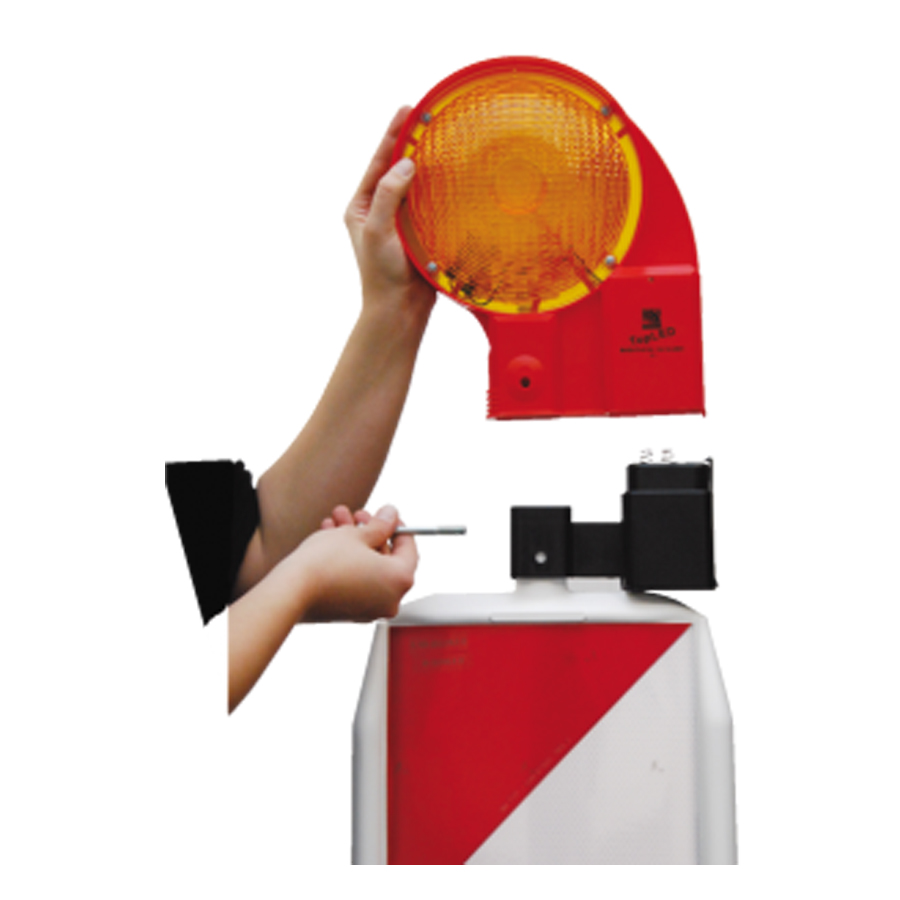 TopLED Sicherheitsbakenleuchte  zweiseitig gelb 