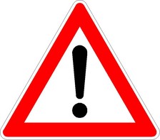 Verkehrszeichen (101) - StVO Gefahrstelle