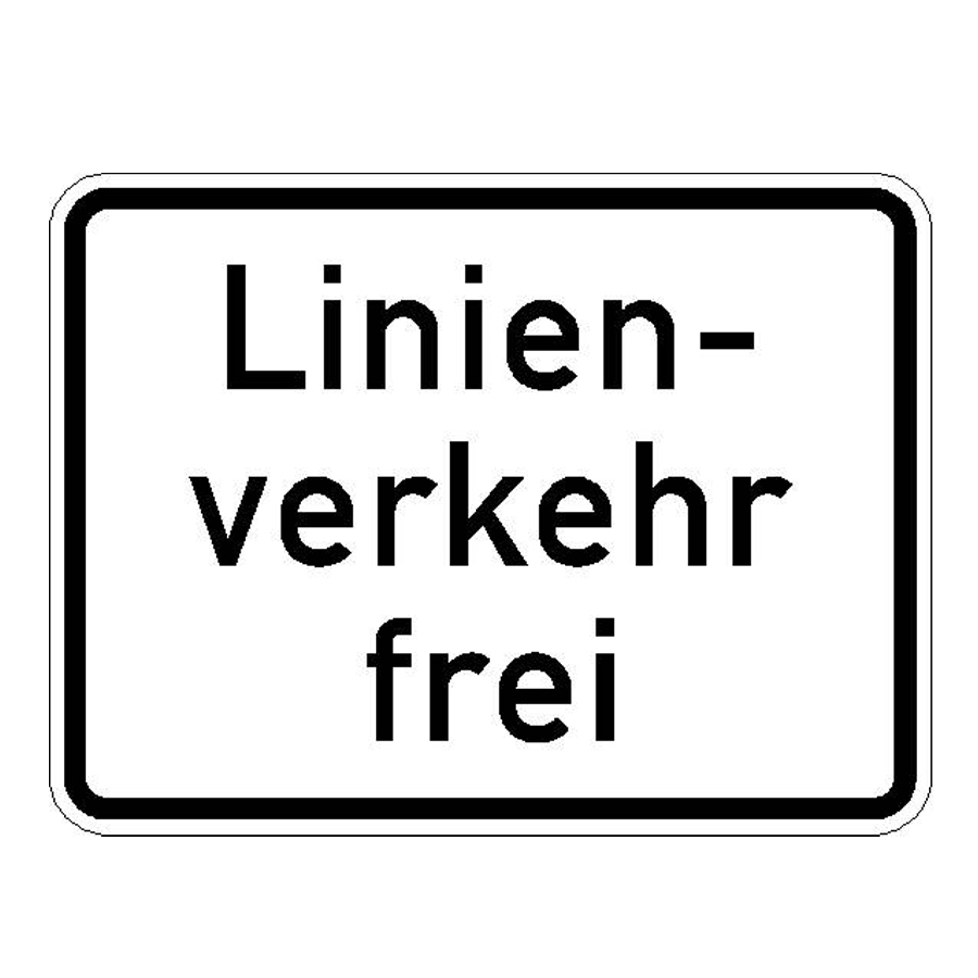 Verkehrszeichen (1026-32) -STVO Linienverkehr frei