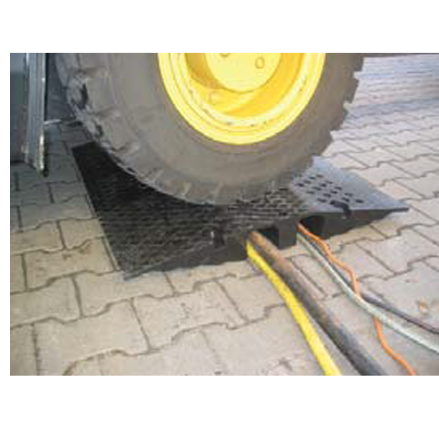 Schlauch- und Kabelbrücke schwarz