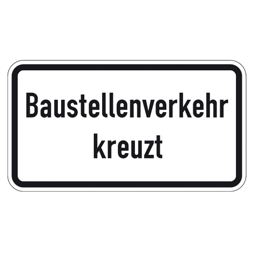 Verkehrszeichen (2002) -  StVO Baustellenverkehr kreuzt