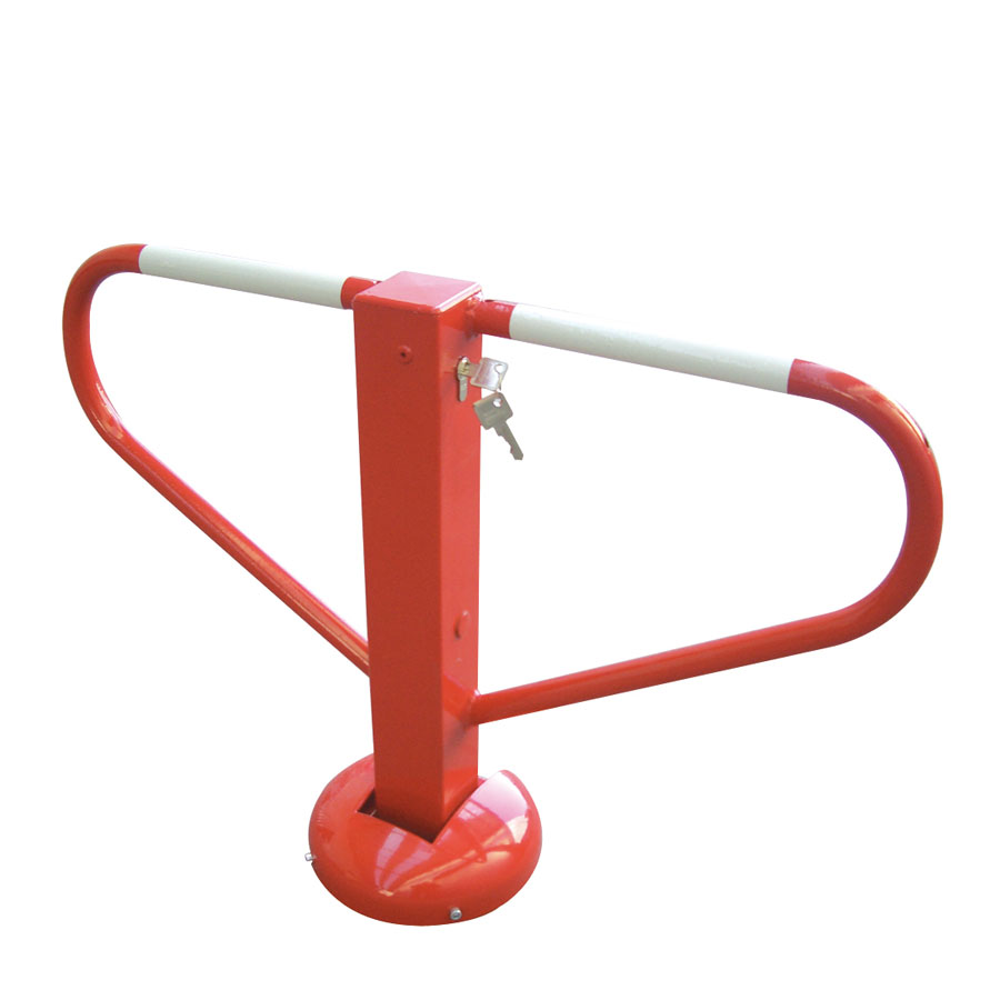 Anfahrsichere Parkplatzsperre,umlegbar, mit Profilzylinderschloss