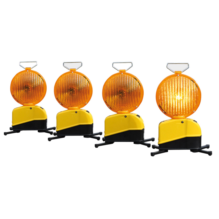 Star-Flash LED Typ 627 A  Führungslichtanlage, zweiseitig gelb,mit integriertem Lithium-Ferro Akkupack