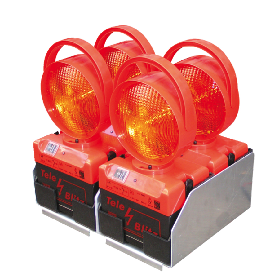 Lade- und Transportbox für 4 Tele-Blitz (im Quadrat)