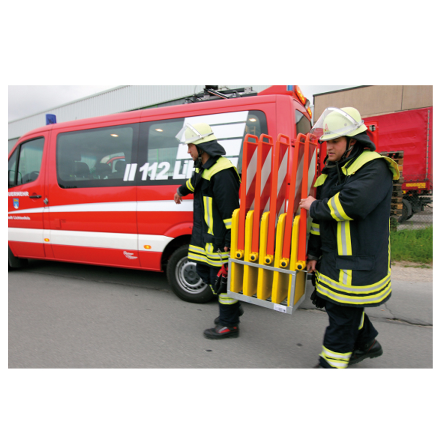 Transport- u. Lagerbox für bis zu 5 horizont klemmfix Sicherheits Klapp-Baken